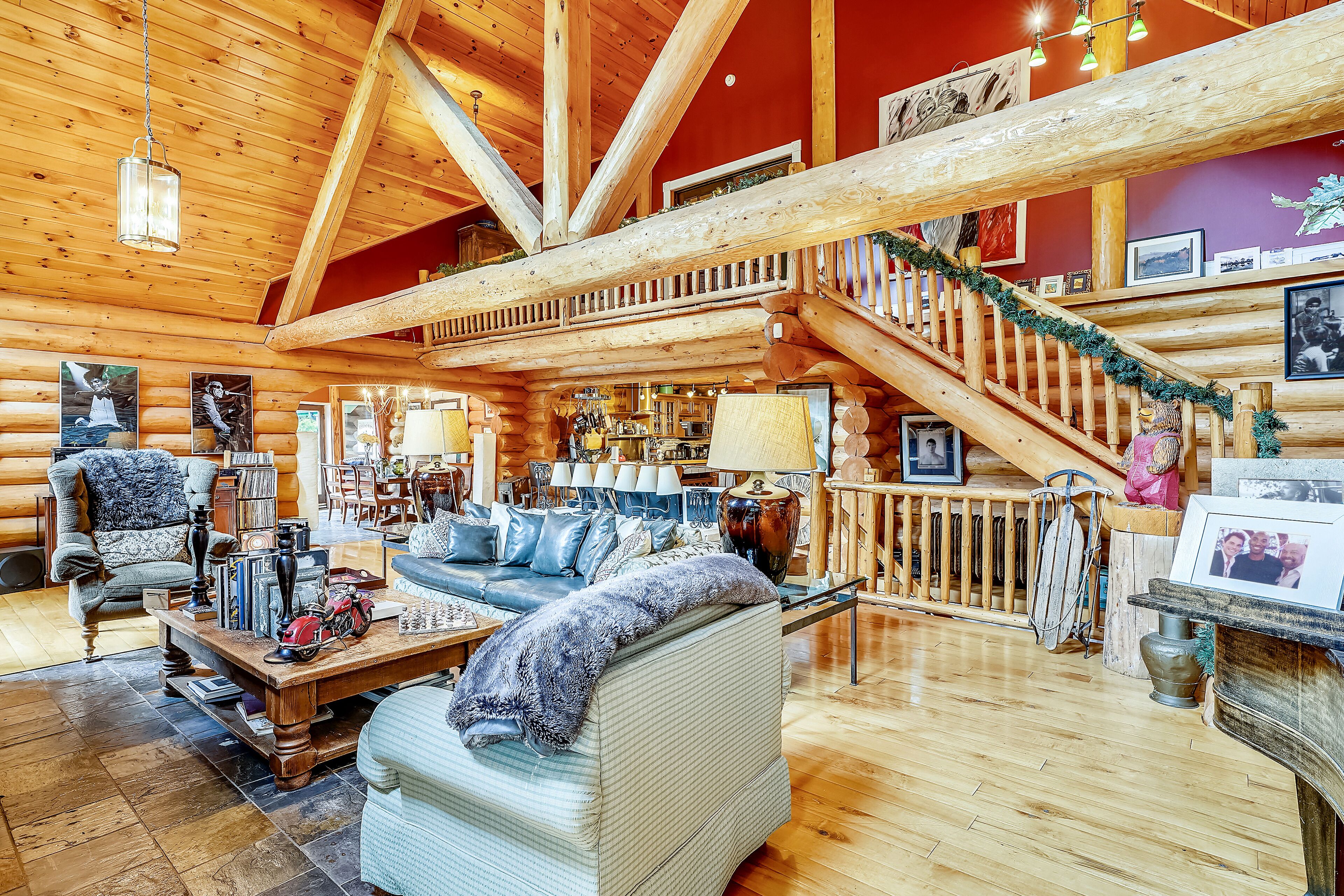 TV connectée, cheminée, jeux vidéo, lecteur de DVD