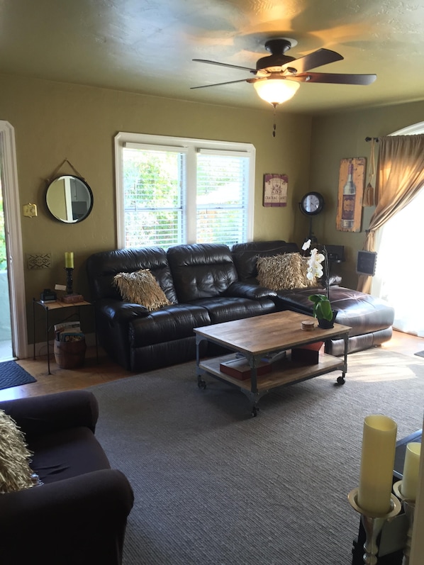 Televisión, reproductor de DVD y estéreo