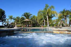Outdoor pool - Temecula Wine Country Estate with sweeping views of Temecula Valley (Temecula)