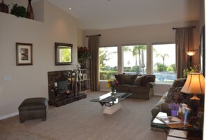 TV connectée, cheminée, jeux vidéo, lecteur de DVD