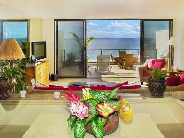 Blick von der Unterkunft