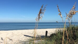 On the beach, sun-loungers, beach towels - Special Offer! Limited-Time Deal • Walk to Beach • Heated Pool & Spa (Naples)