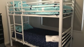 3 bedrooms, iron/ironing board, travel cot, WiFi