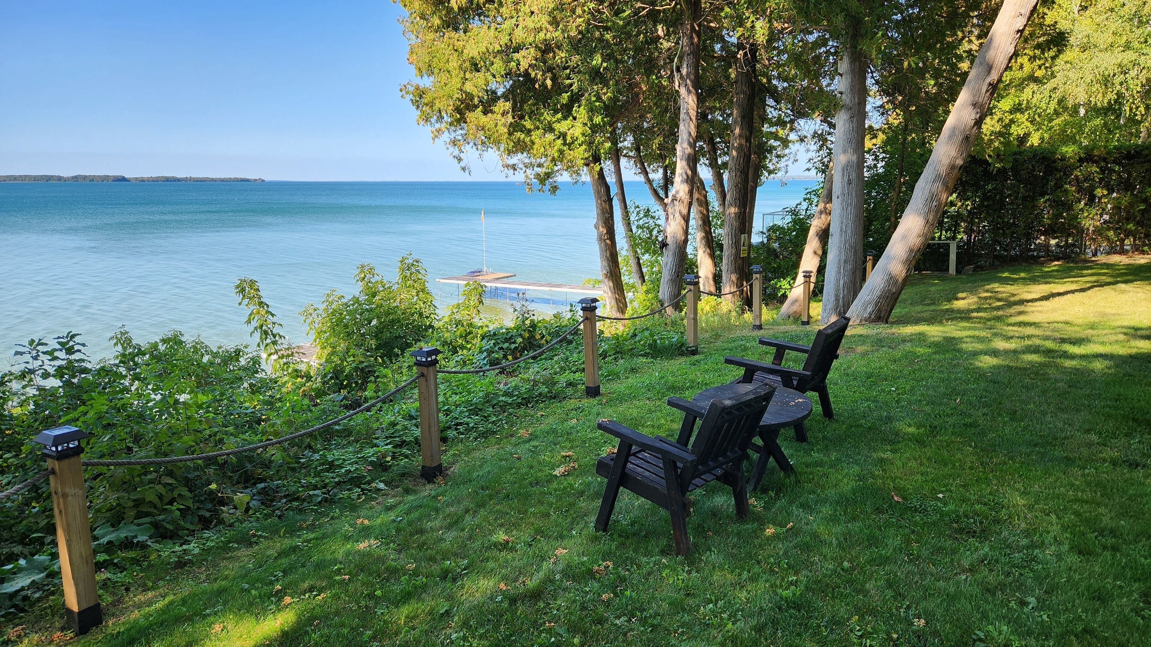 take a peaceful timeout, while sitting with a captivating lakefront view