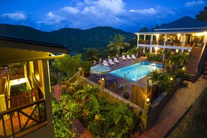 Outdoor pool - Entire Complex with Spectacular Views sleeping 16 people (Marigot Bay)