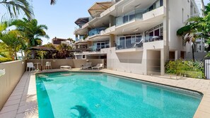 A heated pool