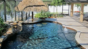 Piscina externa, piscina aquecida