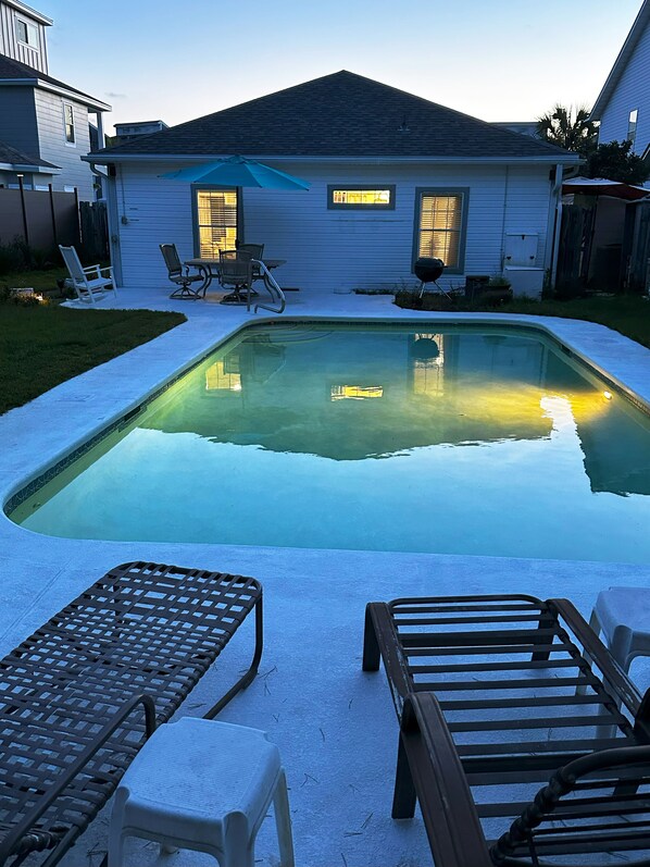 Outdoor pool - Private Pool • Short Walk to Beach • Family-Friendly Getaway! (Miramar Beach)
