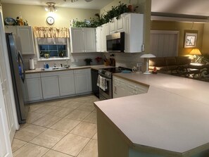 Fridge, microwave, oven, stovetop - Private Pool • Short Walk to Beach • Family-Friendly Getaway! (Miramar Beach)