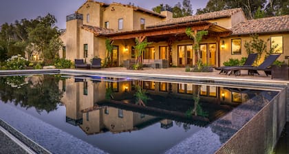 Villa española en el corazón del país del vino