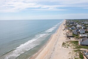 Vlak bij het strand