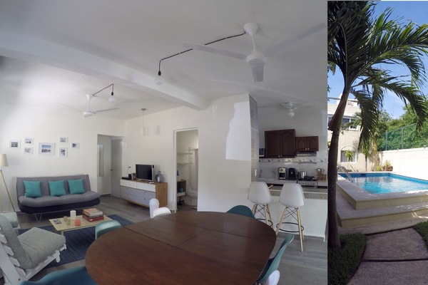 Super equipped apartment in Playa del Carmen 800 meters from Xcalacoco beach.