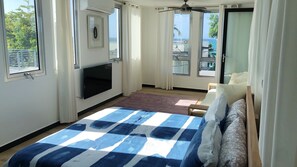 5 bedrooms, memory-foam beds, iron/ironing board, travel cot