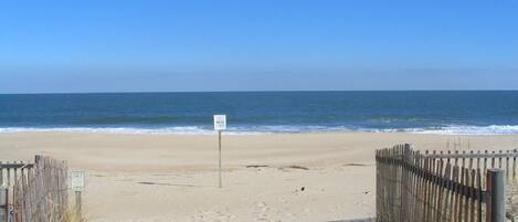 Beach nearby, sun loungers