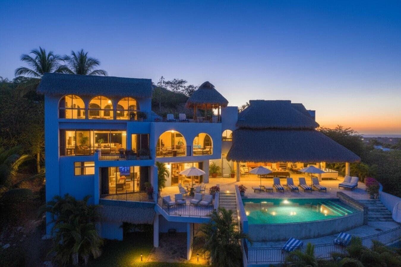 A heated pool