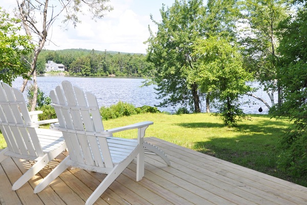 View from patio. Unmatched view of Lovewell Mountain looking north up the lake.