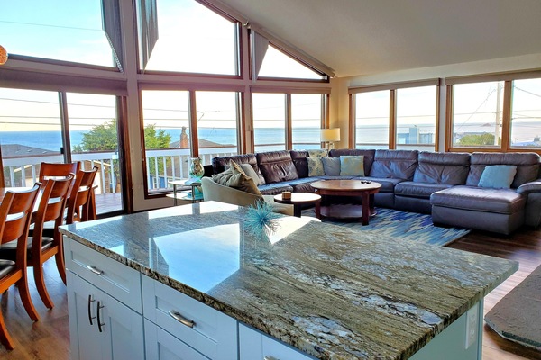 Smart TV, fireplace, DVD player, foosball