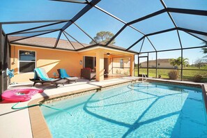 A heated pool
