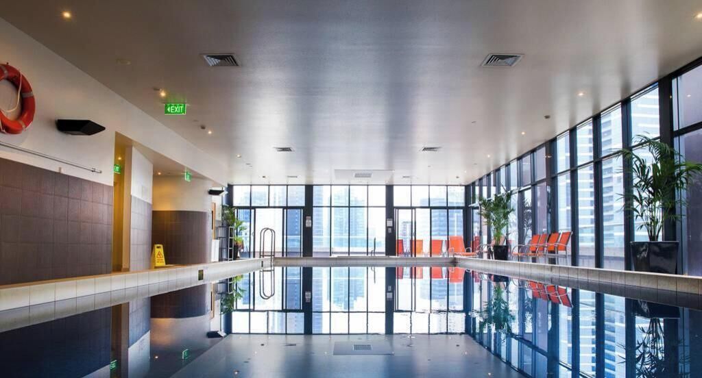 Indoor pool, a heated pool