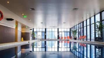 Indoor pool, a heated pool