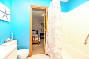 Bathroom - What Time Is It? - Quaint 3 BR Home - Check in any day! (Surf City)