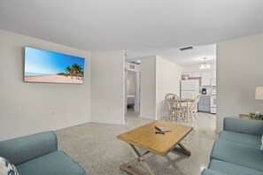 Smart TV, DVD player, toys, books