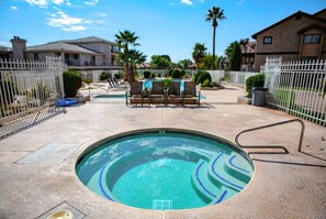 A heated pool - Peaceful Sports Village Retreat | Beautiful Mountain Views, Pools & Patio (St George)