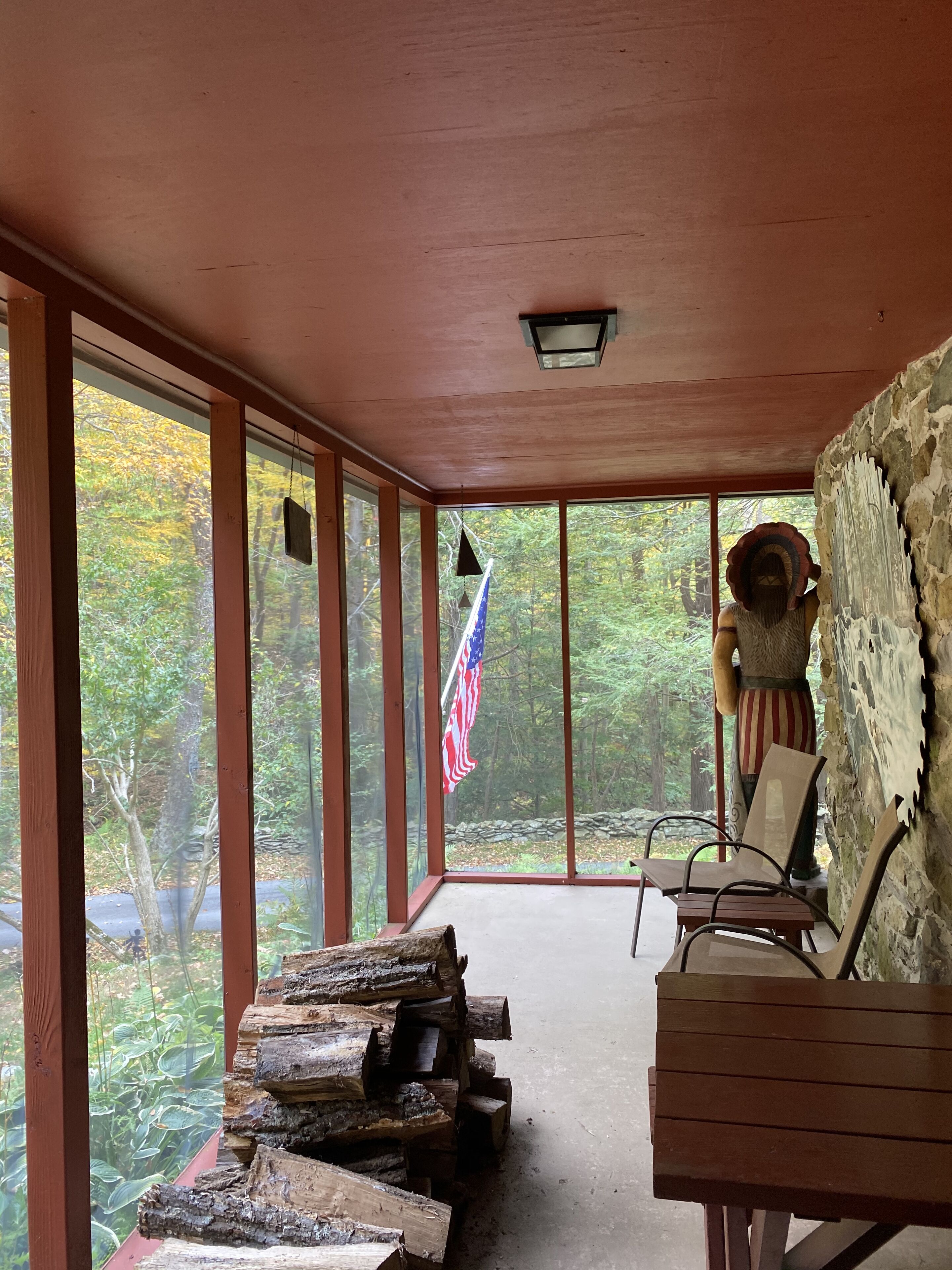 Screened Porch with Picnic Table