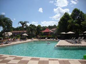 Outdoor pool, a heated pool - Elegant, Spacious Townhome within 4 Miles to Walt Disney World (Kissimmee)