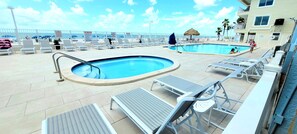 A heated pool