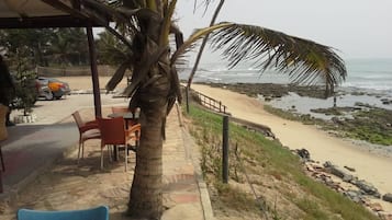 Beach nearby, sun-loungers