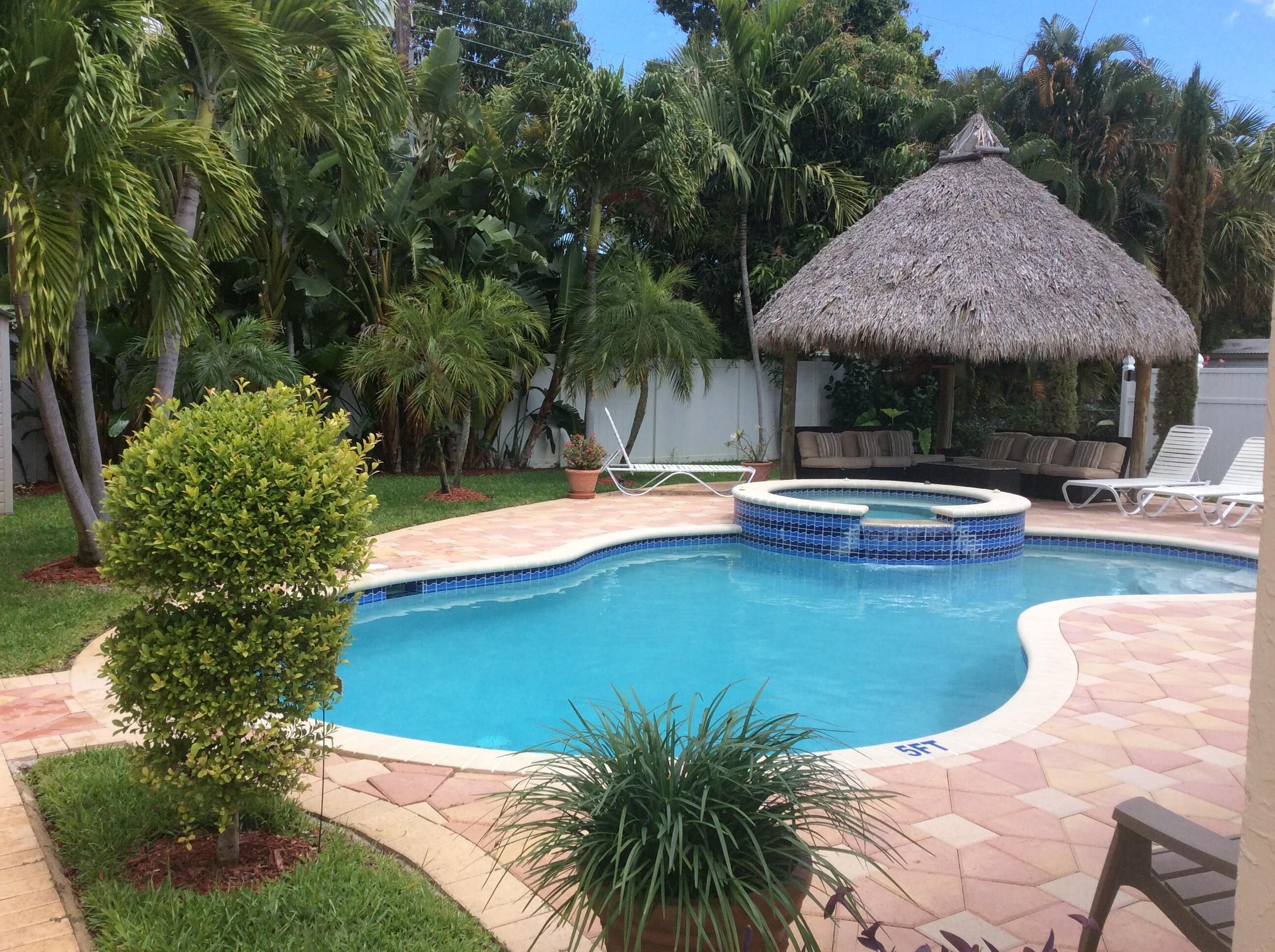 renovated house with resort-inspired amenities