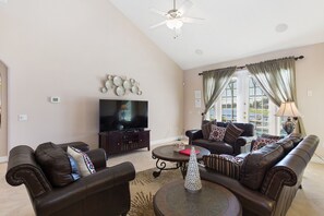 Smart TV, DVD player, stereo