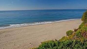 Sun-loungers, beach towels