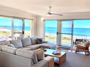 Smart TV, DVD player, books, stereo