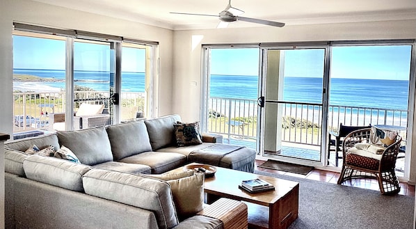 Smart TV, DVD player, books, stereo