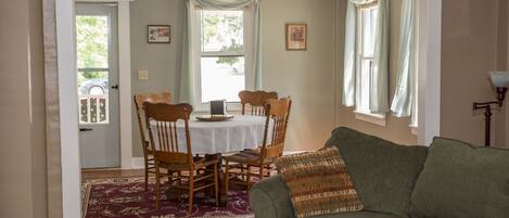 Smart TV, DVD player, books