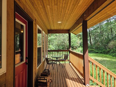 CozyCattail Cabin on our secluded coastal estuary woodland retreat