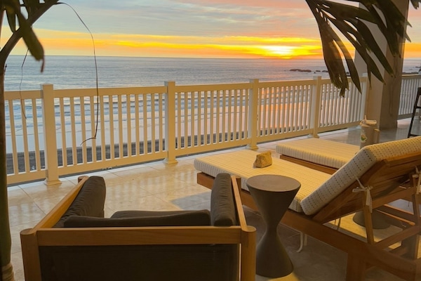 Sunset view from our balcony