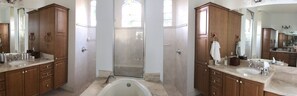 Badewanne, Whirlpool, Haartrockner, Handtücher