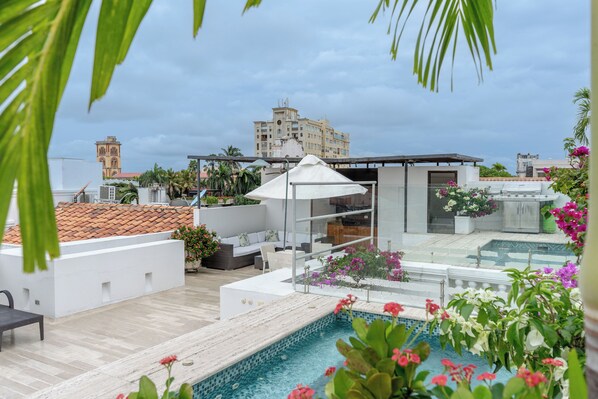 Indoor pool, a heated pool