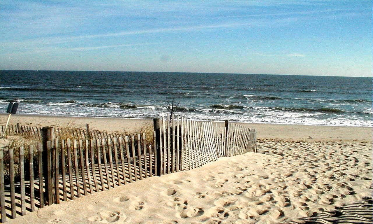 Beach on our street.   We are literally a 2 minute walk from the beach.