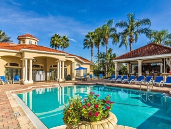 A heated pool