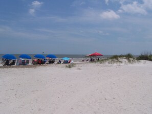 On the beach