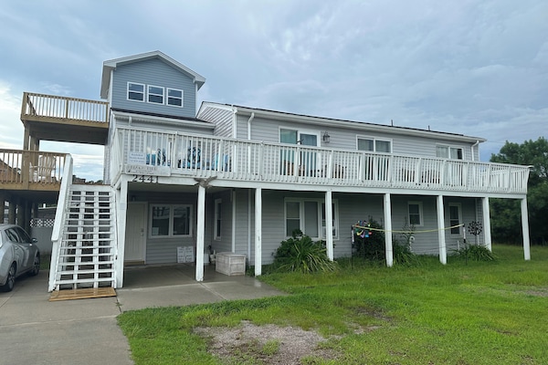 Beach Bird with new 3 story addition and decks
