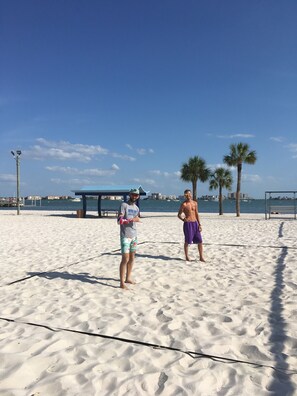 Sun loungers, beach towels
