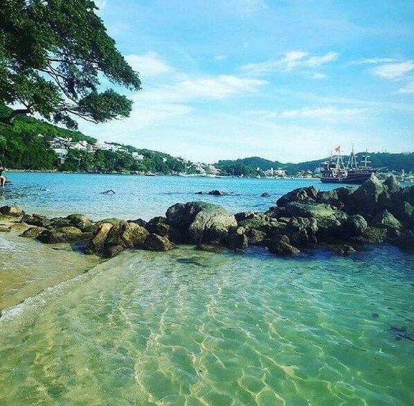 Na praia 