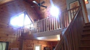Interior - Majestic Lakefront Log Cabin located in the NC High Plains (Roxboro)