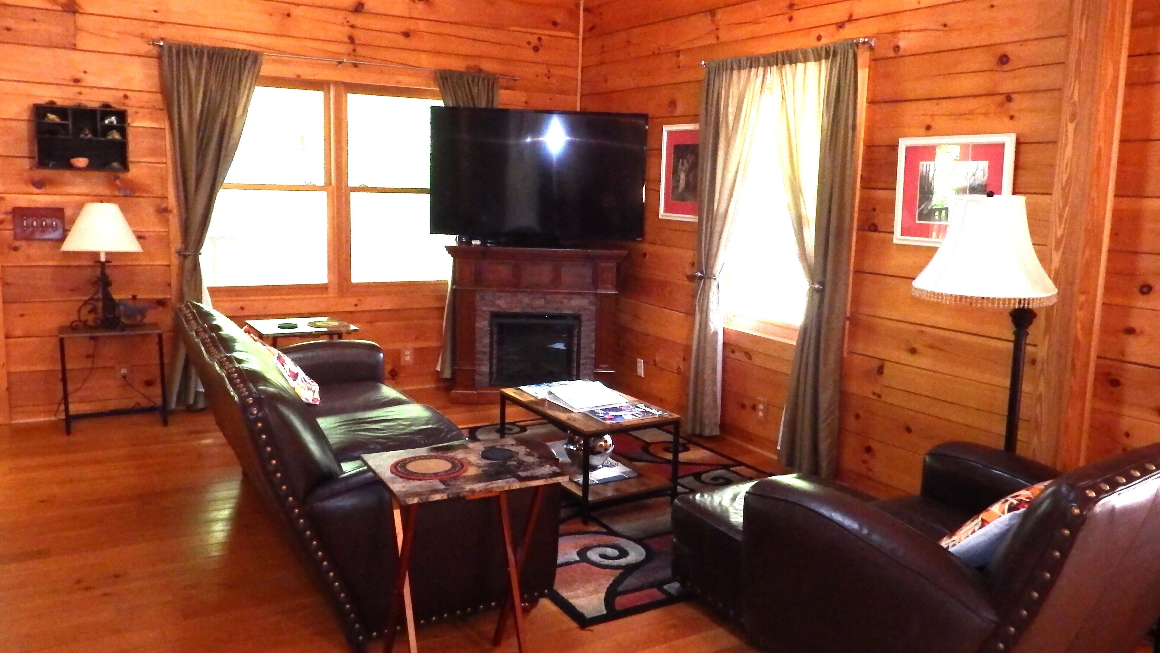 TV connectée, cheminée