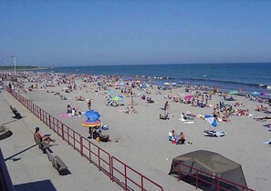 Sun loungers, beach umbrellas